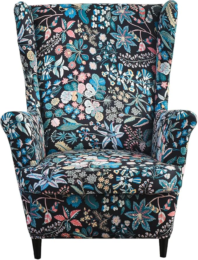 KRFOONN Wingback Chair Covers Slipcovers 2 Piece Stretch Wing Chair Covers by KRFOONN