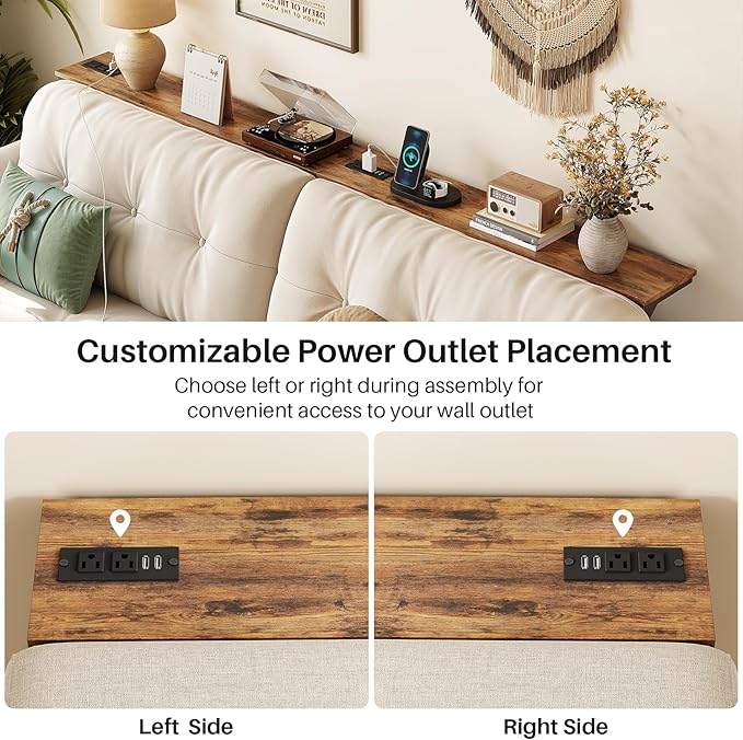 Kitstorack 2-Pack Rustic Brown Console Table, 7.9" Deep Panel, Adjustable - Image 7