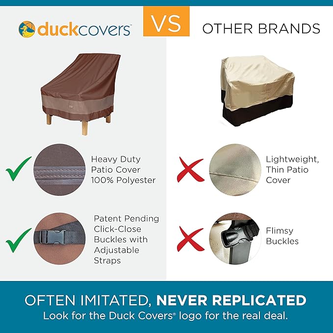 DUCKCOVERS ULV623835 Ultimate Patio Loveseat Cover, 62 "W x 38" D x 35" H - Image 2