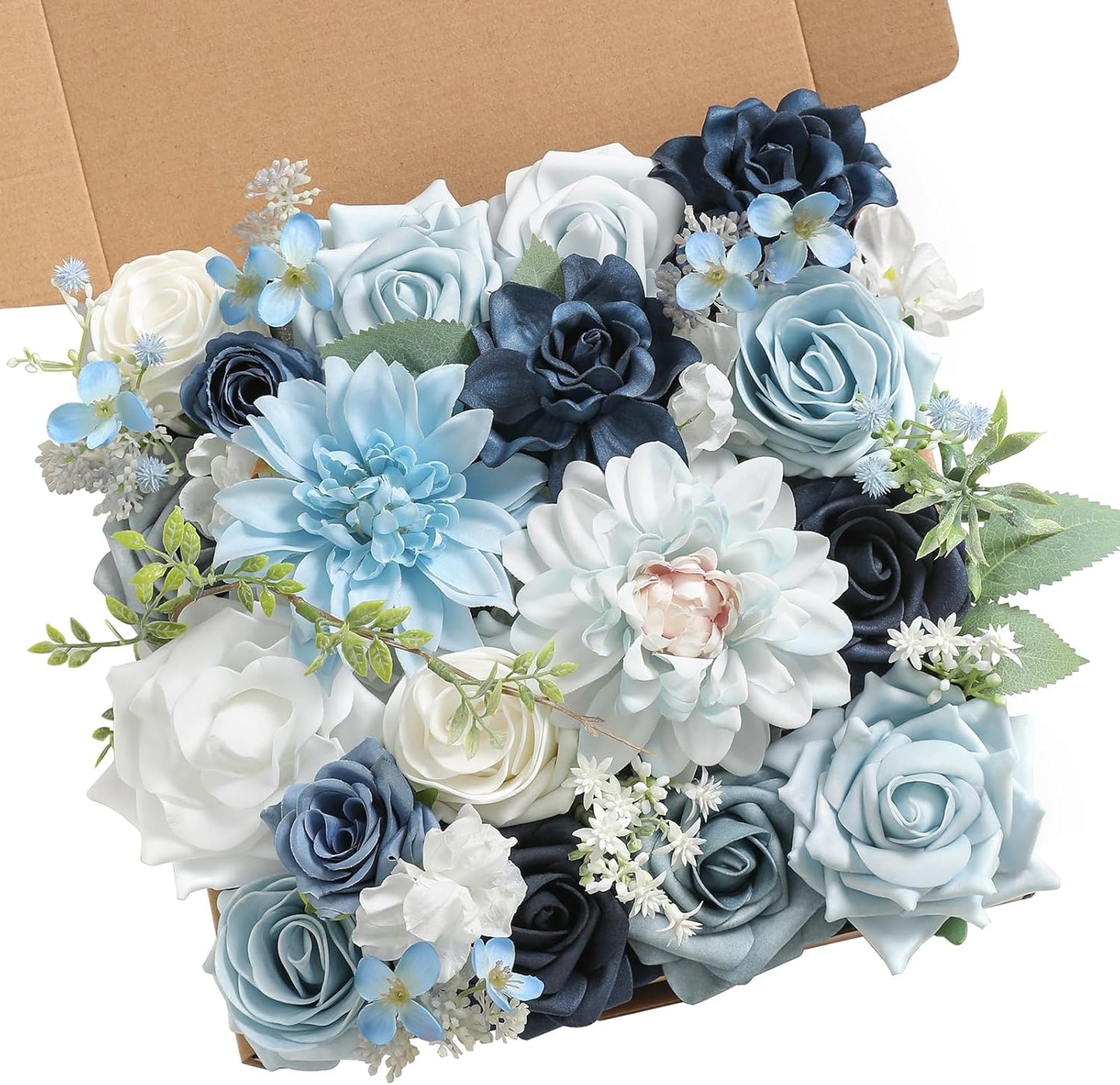 Serra Flora Artificial Flowers Combo Box Set for DIY Wedding Bouquets Centerpieces Arrangements Bridal Shower Party Home Decorations