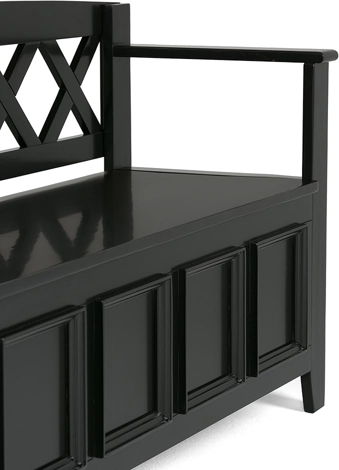 SIMPLIHOME Amherst Entryway Storage Bench - Image 6