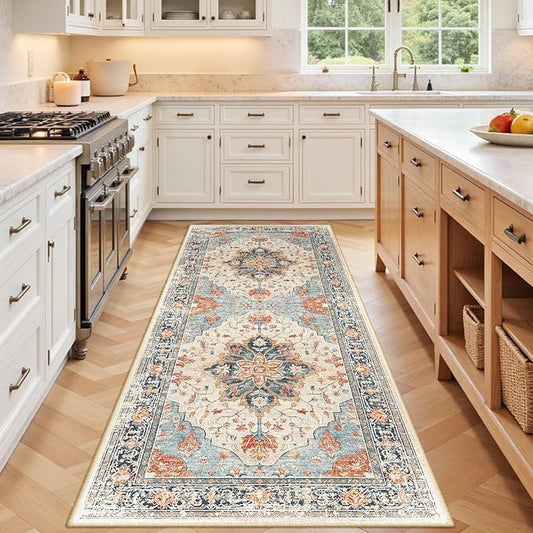 RELEANY Area Rugs 3'x7' Runner Rug Non Slip Washable by RELEANY