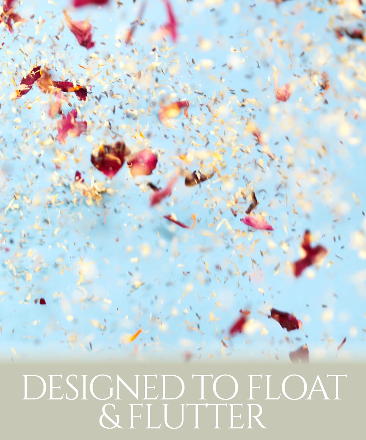 Flora & Bloom Biodegradable Confetti For 28 Guests | Dried Flowers (180g, 0.4lbs) | Wedding Confetti | Jasmine, Lavender & Rose Petals | Wedding Decorations