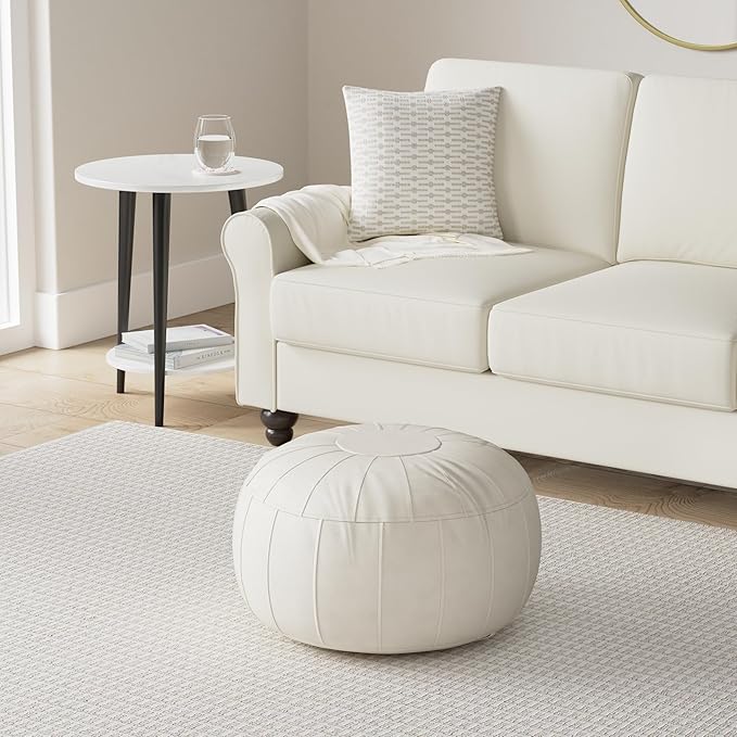 Thgonwid Unstuffed Moroccan Storage Pouf Foot Stool Ottoman Seat, No Filler - Image 2