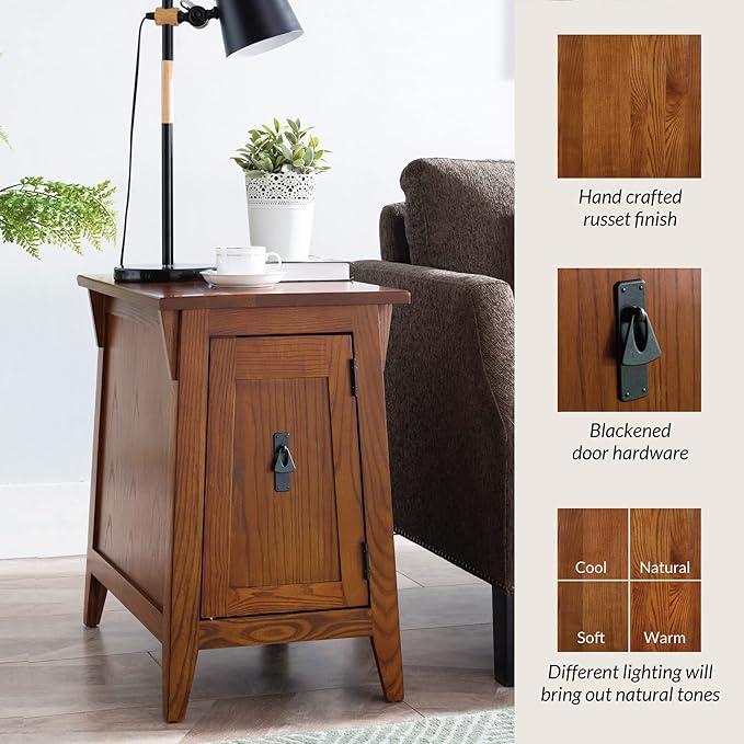 Leick Home 10032-RS Mission Cabinet End Table, Made - Image 8