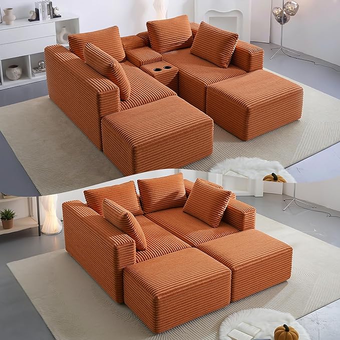 125" Oversized Sectional Couches - Image 5