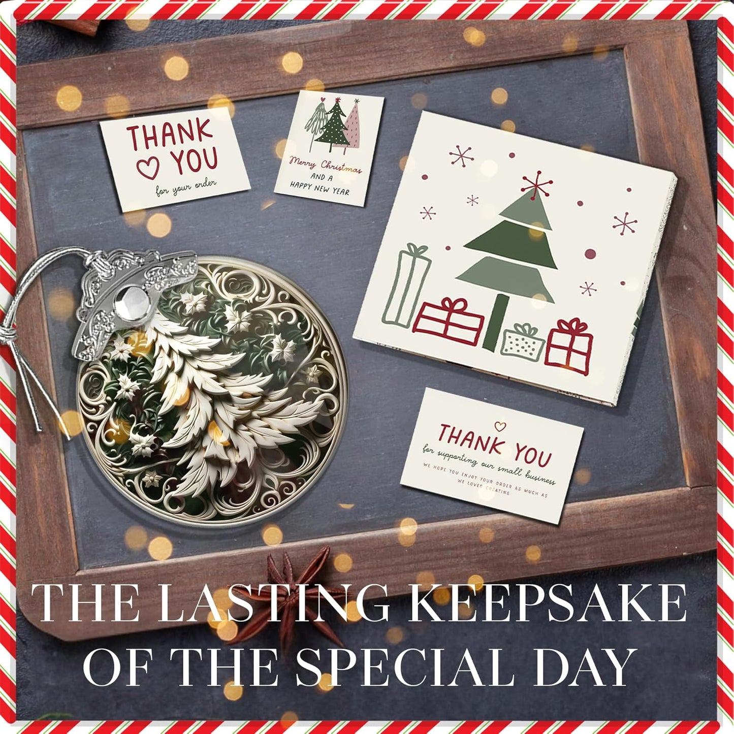 Christmas Ornament 2025, Acrylic Tree Ornament, Unique Christmas Decor, Holiday Ornaments for Tree or Car, Snow Scene Display, Gag Gifts Funny Adult, Christmas Decorations