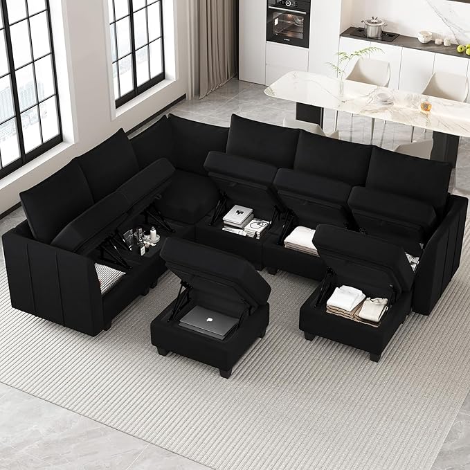Belffin Modular Sectional Sofa U Shaped Couch - Image 4