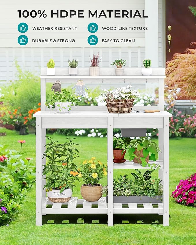 SERWALL Outdoor Potting Bench - Image 7