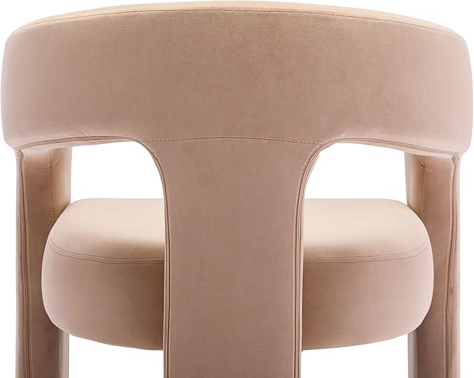 VESCASA Velvet Barrel Dining Chair - Image 8