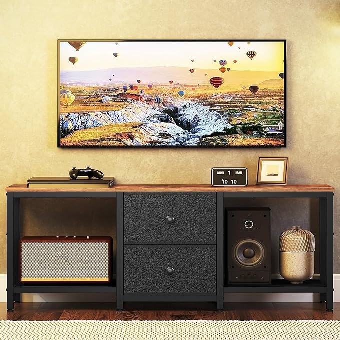 YATINEY TV Stand for TVs up to 55", Entertainment Center - Image 3