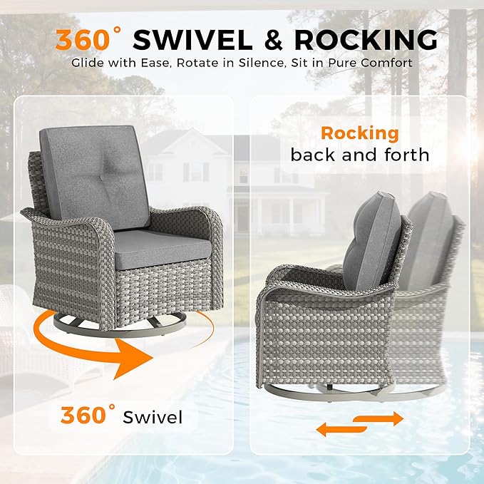 10-Seat Outdoor Wicker Patio Furniture Set - Image 5