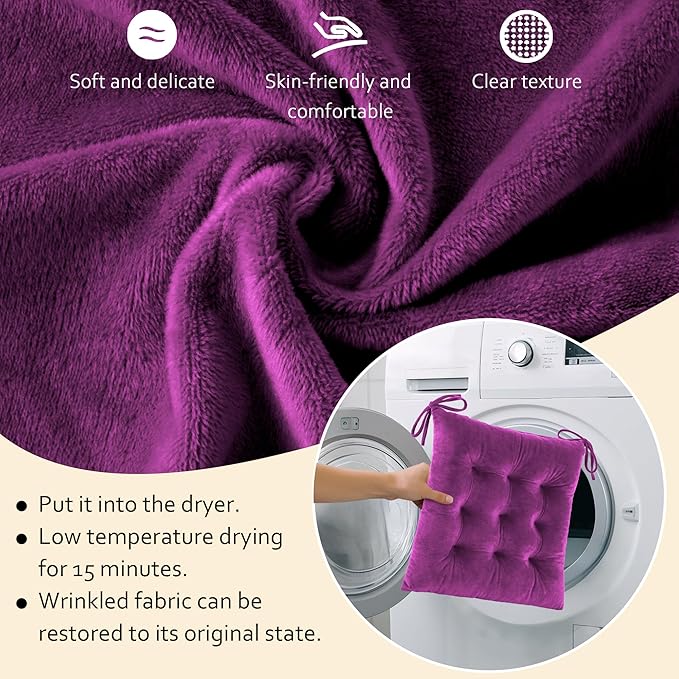 ELFJOY Rocking Chair Cushion Large Rocking Chair Pads - Image 4