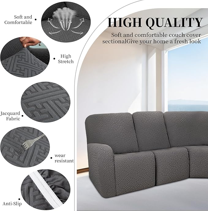 100% Waterproof Sectional Recliner Couch Covers - Image 6