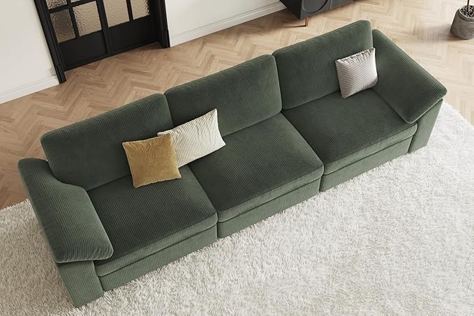 EASE MOOSE Sectional Modular Sofa, Comfty 3 Seat Cloud Couch, FSC Certified - Image 3