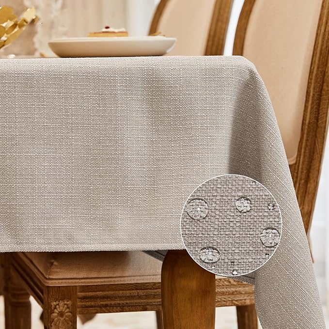 BALCONY & FALCON Square Tablecloth Washable Wrinkle Resistant and Water Proof by BALCONYFALCON