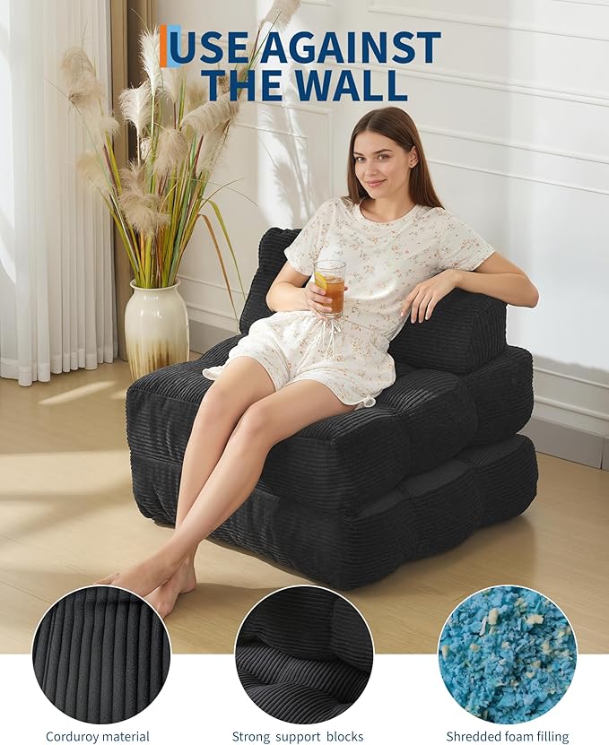 Folding Sofa Bed, 1 Person Sleeper Sofa - Image 6
