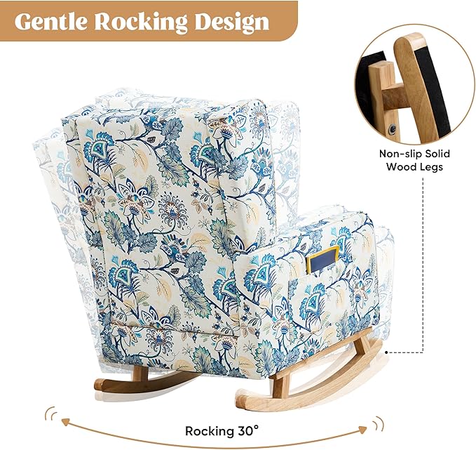 HCHAIRH Nursery Rocking Chairs, Rocking Chair Nursery - Image 8