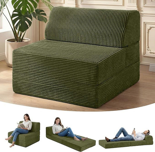 Kasunpul Folding Sofa Bed with Pillow, Memory Foam Fold Out Chair Bed, by KASUNPULGIVEYOUANEWLIFE