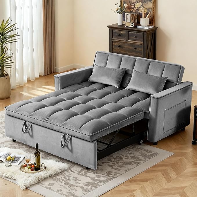 Pull Out Couch, Loveseat Sleeper Sofa Bed - Image 2