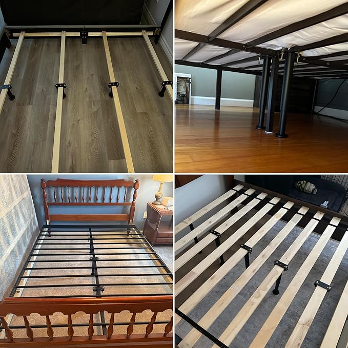 4Pcs Bed Frame Support Leg, Adjustable Height 5"-8.6", Extra Sturdy Steel Bed - Image 9