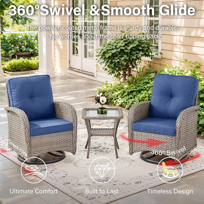 Belord Expansive 10 Pieces Outdoor Patio Furniture Set - Image 4