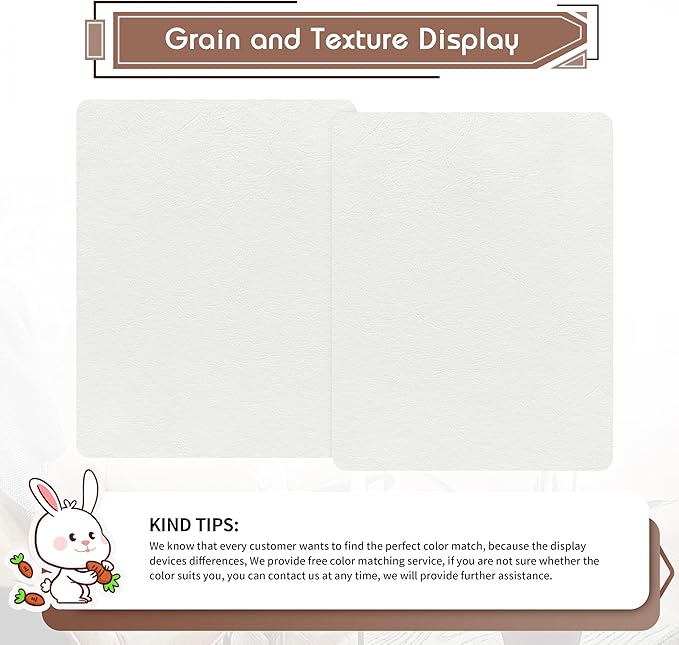 KING MOUNTAIN Leather Repair Patch, 2 Packs 9 x 11 Inches self Adhesive Leather - Image 2
