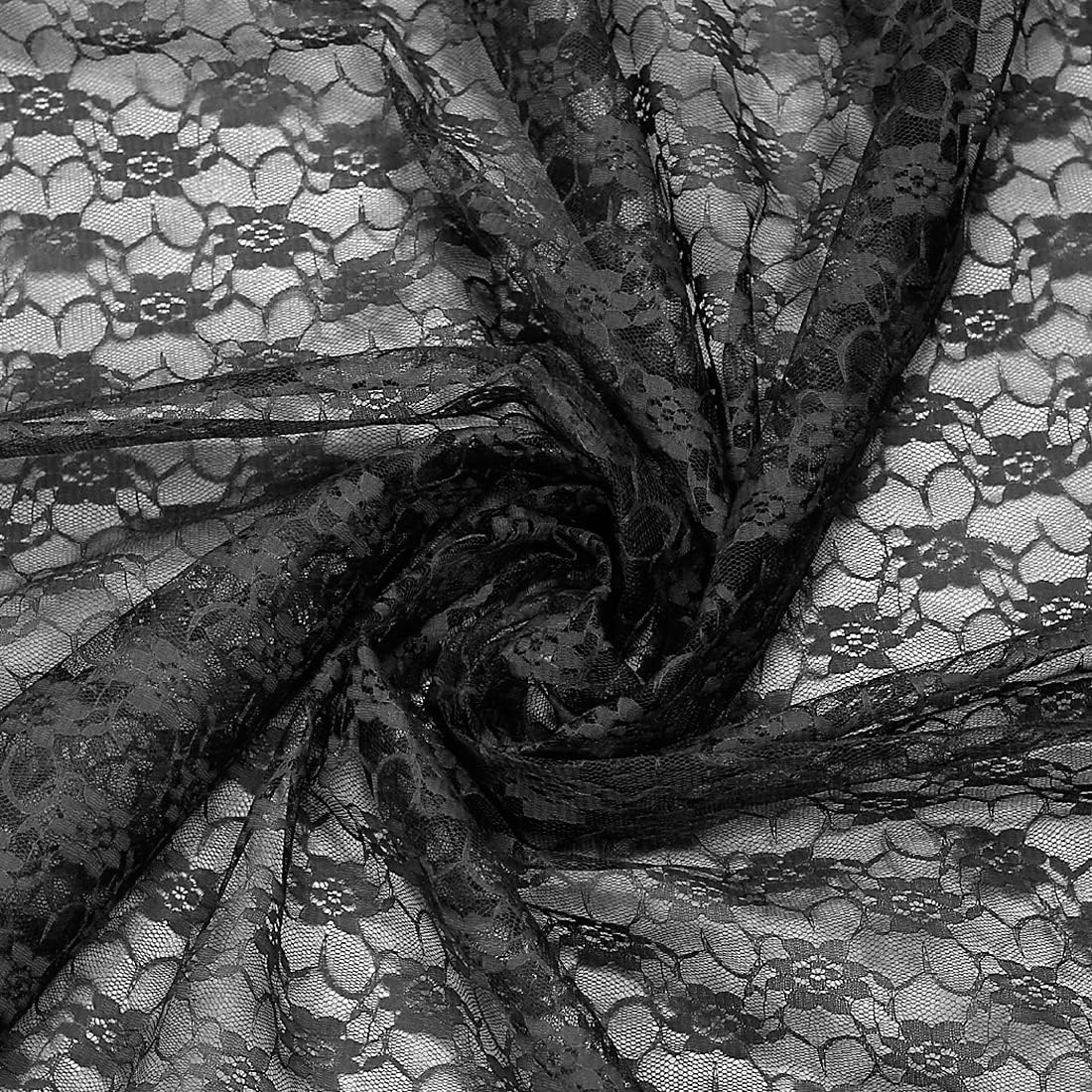 MDS Pack of 12 Wedding 12 x 108 inches Satin Table Runner for Wedding, Decorations for Birthday Parties, Banquets, Graduations, Engagements, Runners fit Rectangle, Round Table- Black