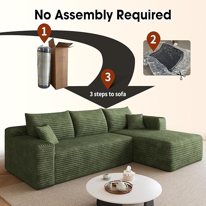 AUGOP 96" Sectional Couches for Living Room Modern Modular Sofa - Image 6