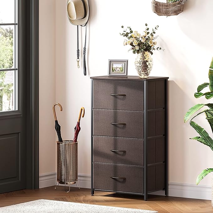 ODK Dresser for Bedroom with 4 Storage Drawers, Small Dresser Chest of Fabric - Image 9