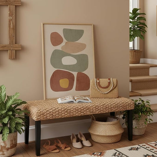 Solid Wood Acacia Indoor Bench by AVCONNECT
