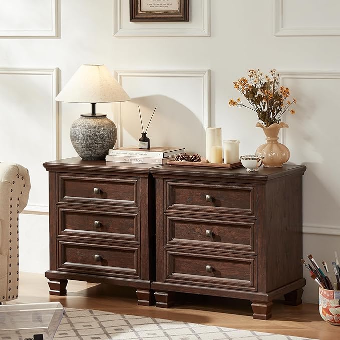 SAVOR LIFE Farmhouse Nightstand - Image 3