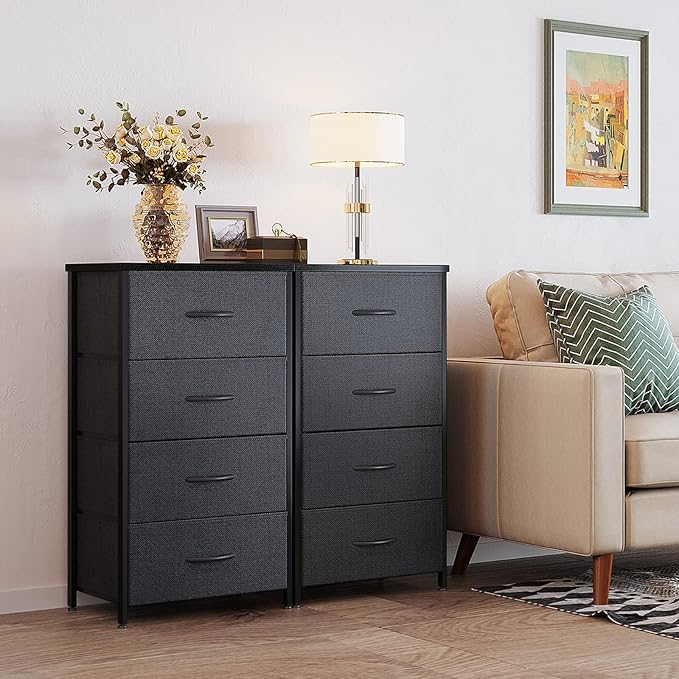 ODK Dresser for Bedroom with 4 Storage Drawers, Small Dresser Chest of Fabric - Image 7