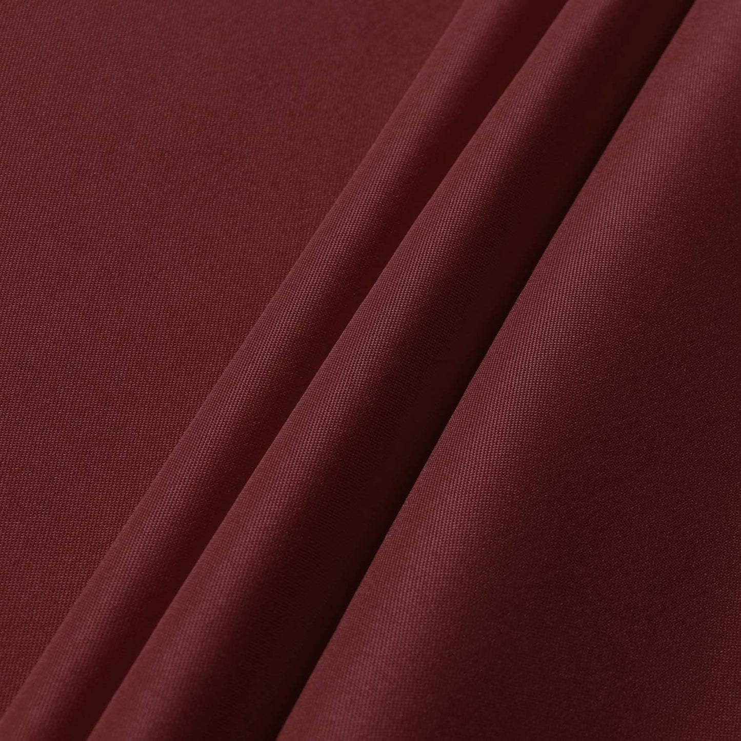 sancua Round Tablecloth - 90 Inch - Water Resistant Spill Proof Washable Polyester Table Cloth Decorative Fabric Table Cover for Dining Tables, Buffet Parties and Camping, Burgundy