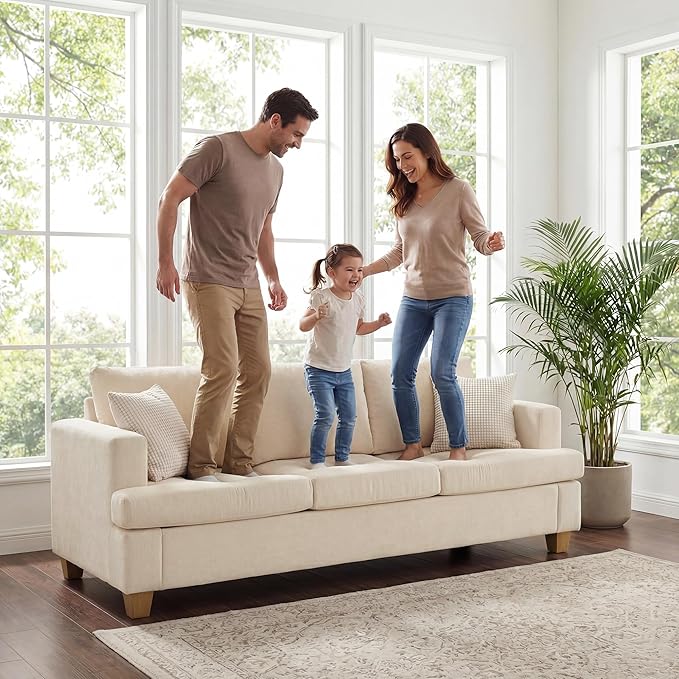 Apicizon Cloud Couches Living Room Furniture Sets, 3 Seater Sofa & 3 Seater Sofa - Image 3