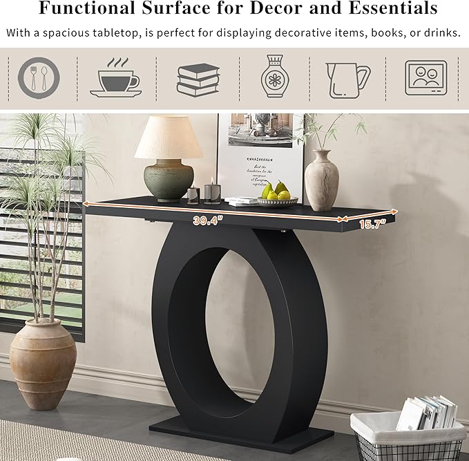 52'' Console Table Sofa Table Entryway Table, Modern Side Table - Image 5