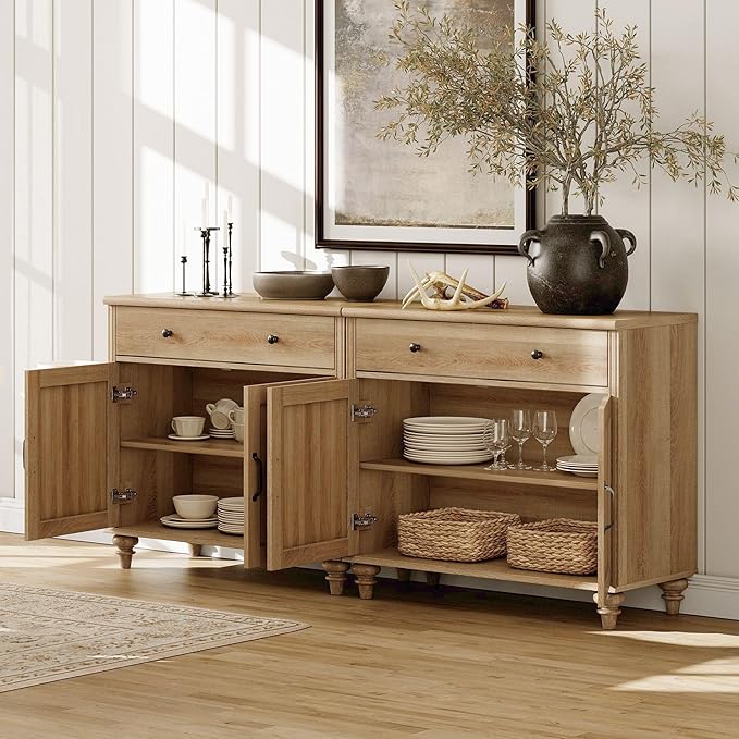 WAMPAT Home Office Furniture Set, Wood Computer Desk - Image 7