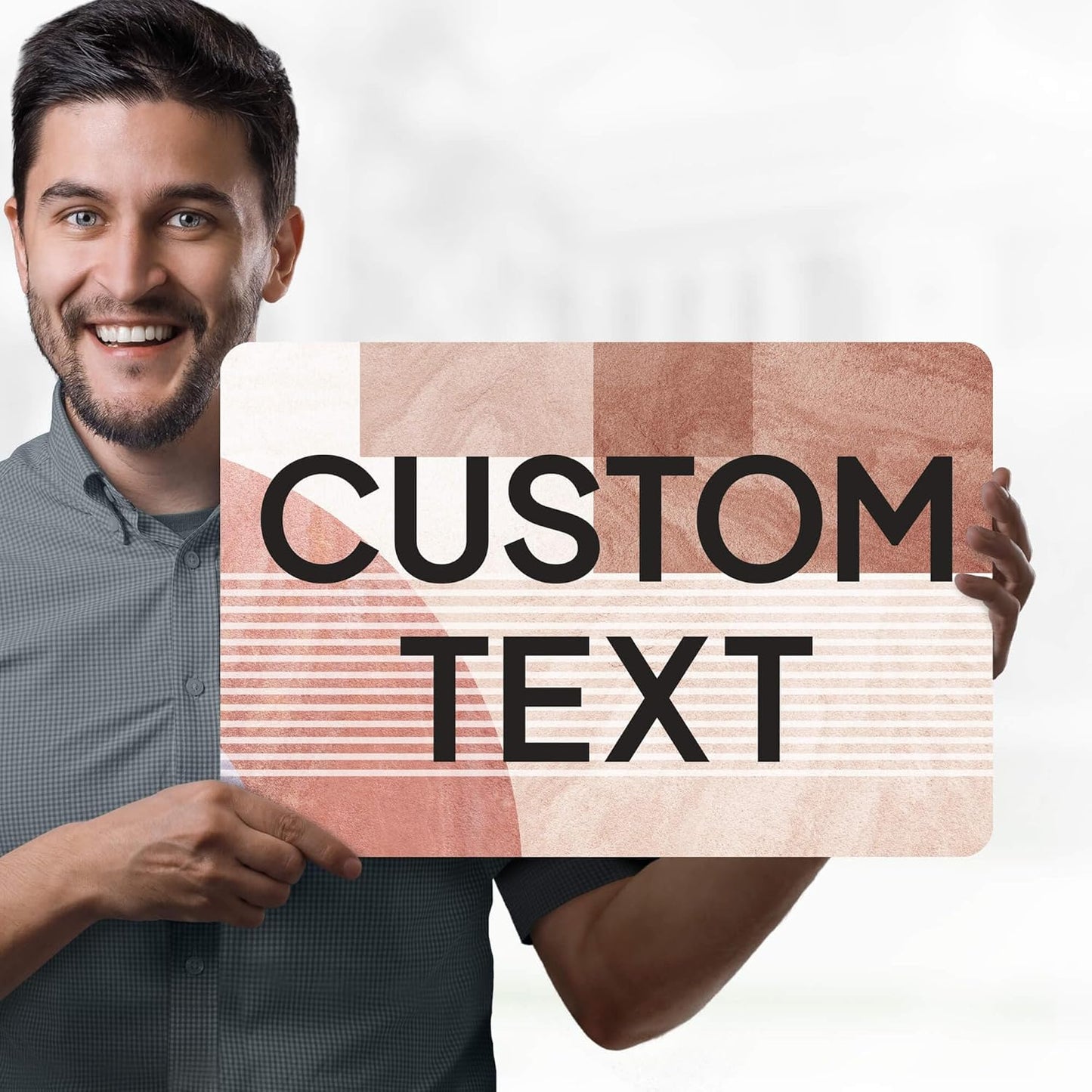 Custom Sign, Custom Street Sign, 11 Font Colors, 13 Font Styles, 4 Hole Options, 22 Sizes, 12x18 Inches, Rust Free DiBound, Fade Resistant, Made in USA by My Sign Center (Mid-Century Modern 1)