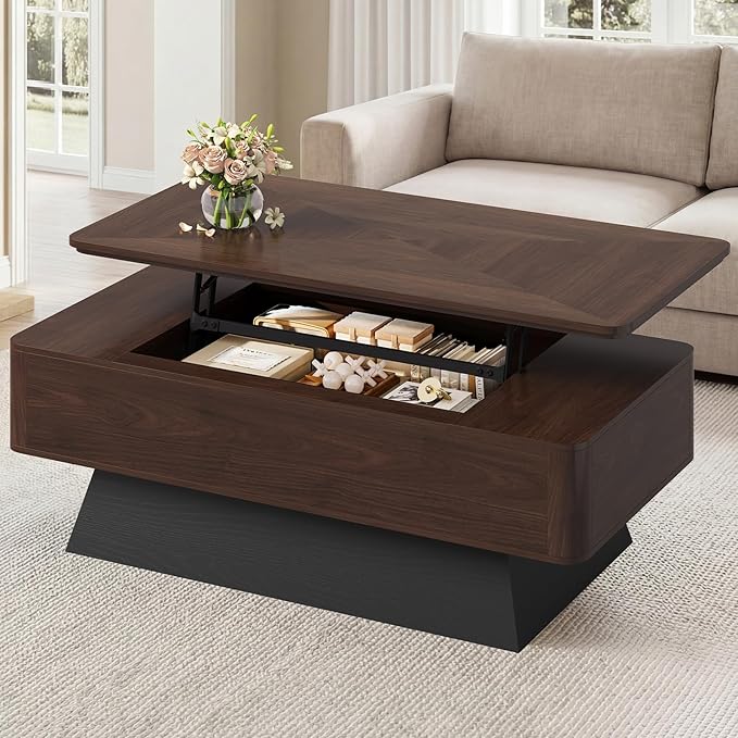 47.2" Mid-Century Modern Lift Top Coffee Table by Unknown