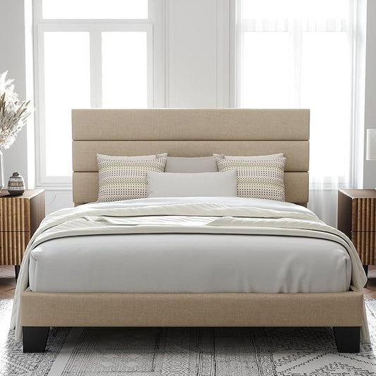 Allewie Queen Size Platform Bed Frame by Allewie