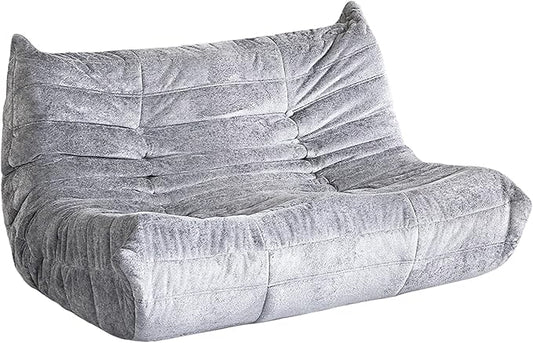 Bean Bag Chair, 2 Seater Lazy Bean Bag Sofa Memory Foam Couch, Giant Bean Bag by Cansunna