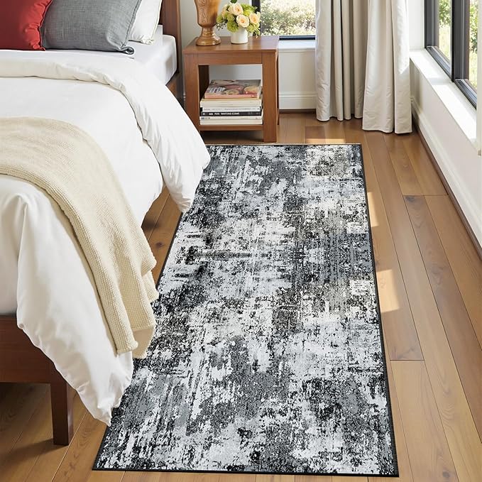 RELEANY Washable Area Rugs 2'x10' Non-Slip Modern Abstract Soft - Image 5