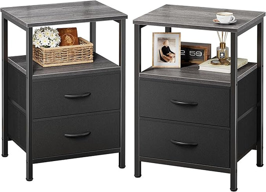 Huuger Night Stand Set of 2, Nightstand by Huuger