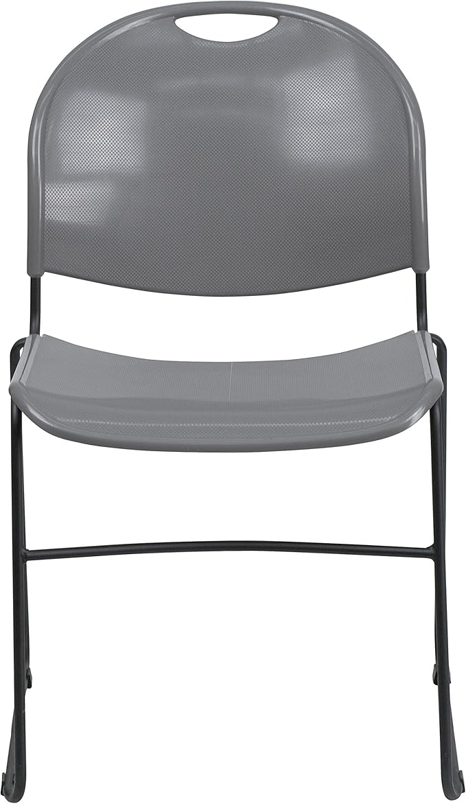 Flash Furniture 4 Pack HERCULES Series 880 lb. Capacity Gray Ultra-Compact - Image 7