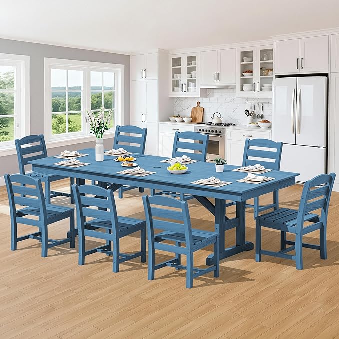 SERWALL 9 Piece Outdoor Dining Set - Image 8