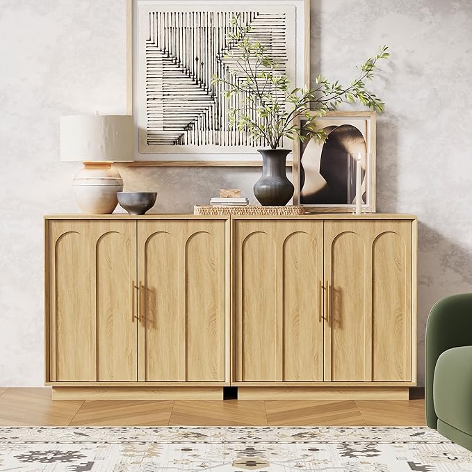FORTUNETEC Sideboard Buffet Cabinet by FORTUNETEC