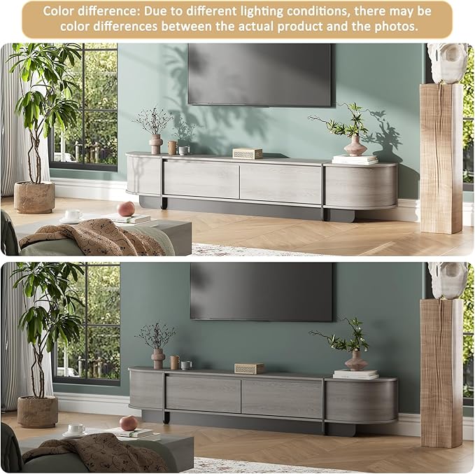 78.7'' Modern TV Stand for 55-85 Inch, Long Wooden TV Console - Image 8