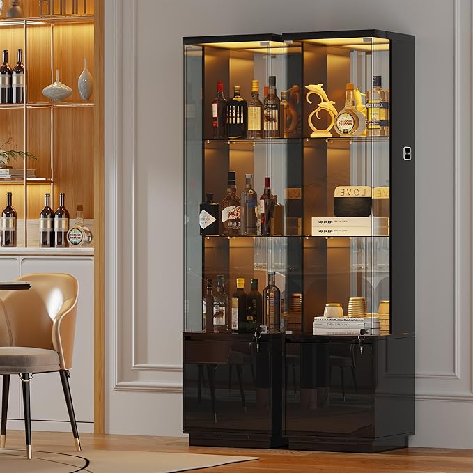 HNEBC Corner Glass Display Cabinet - Image 9