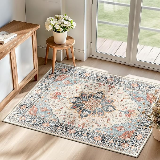 RELEANY Area Rugs 2'x3' Kitchen Rugs Entry Rug Small Rugs by RELEANY