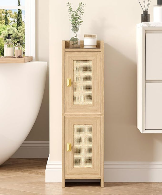 Akxomel Rattan Small Bathroom Cabinet by Akxomel